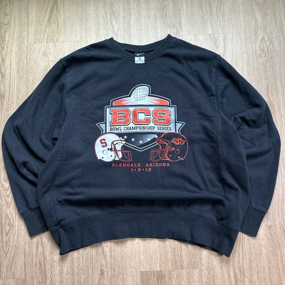 Nike 2012 Fiesta Bowl Crewneck Oklahoma State Cowboys vs Stanford Cardinals